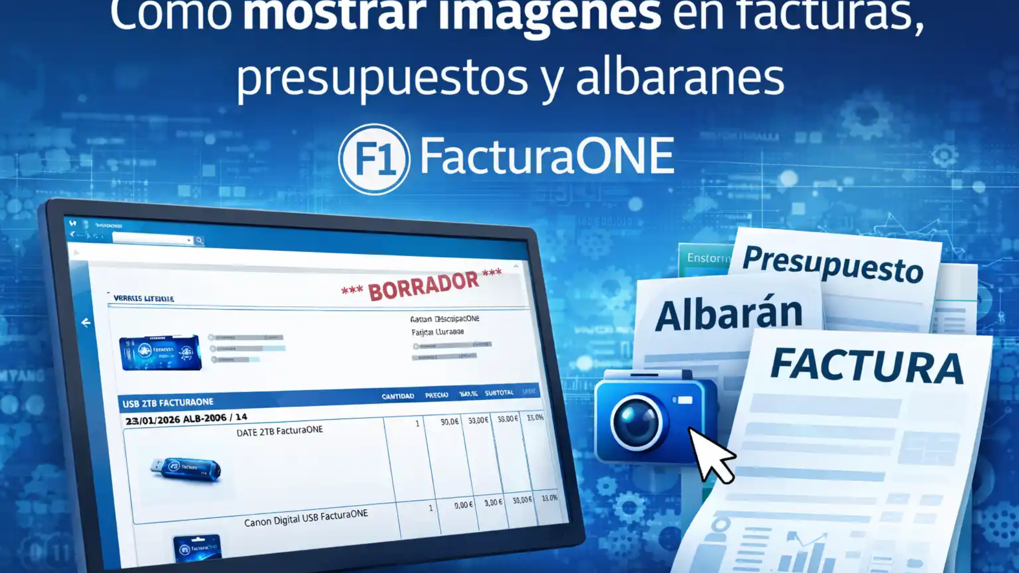 Mostrar imágenes en facturas, presupuestos y albaranes
