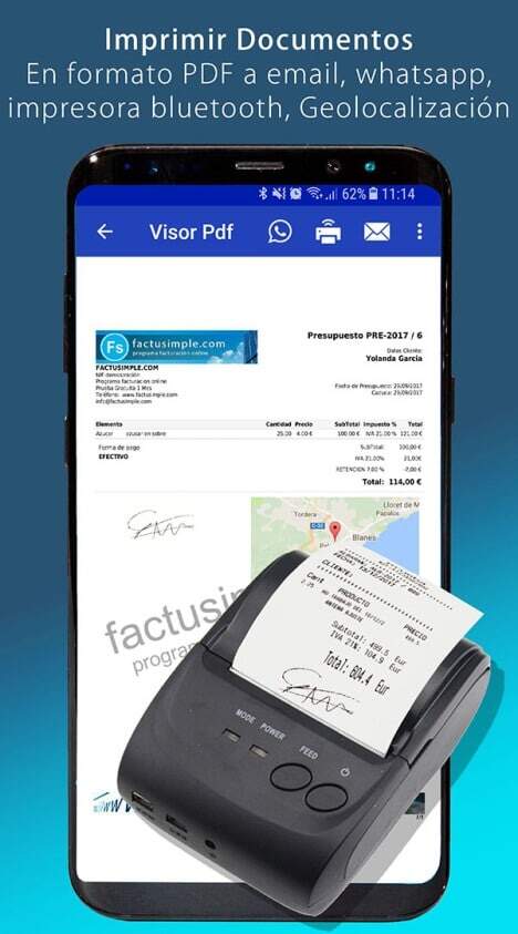 Bluetooth-Drucker - FacturaOne - ERP Billing Management Software