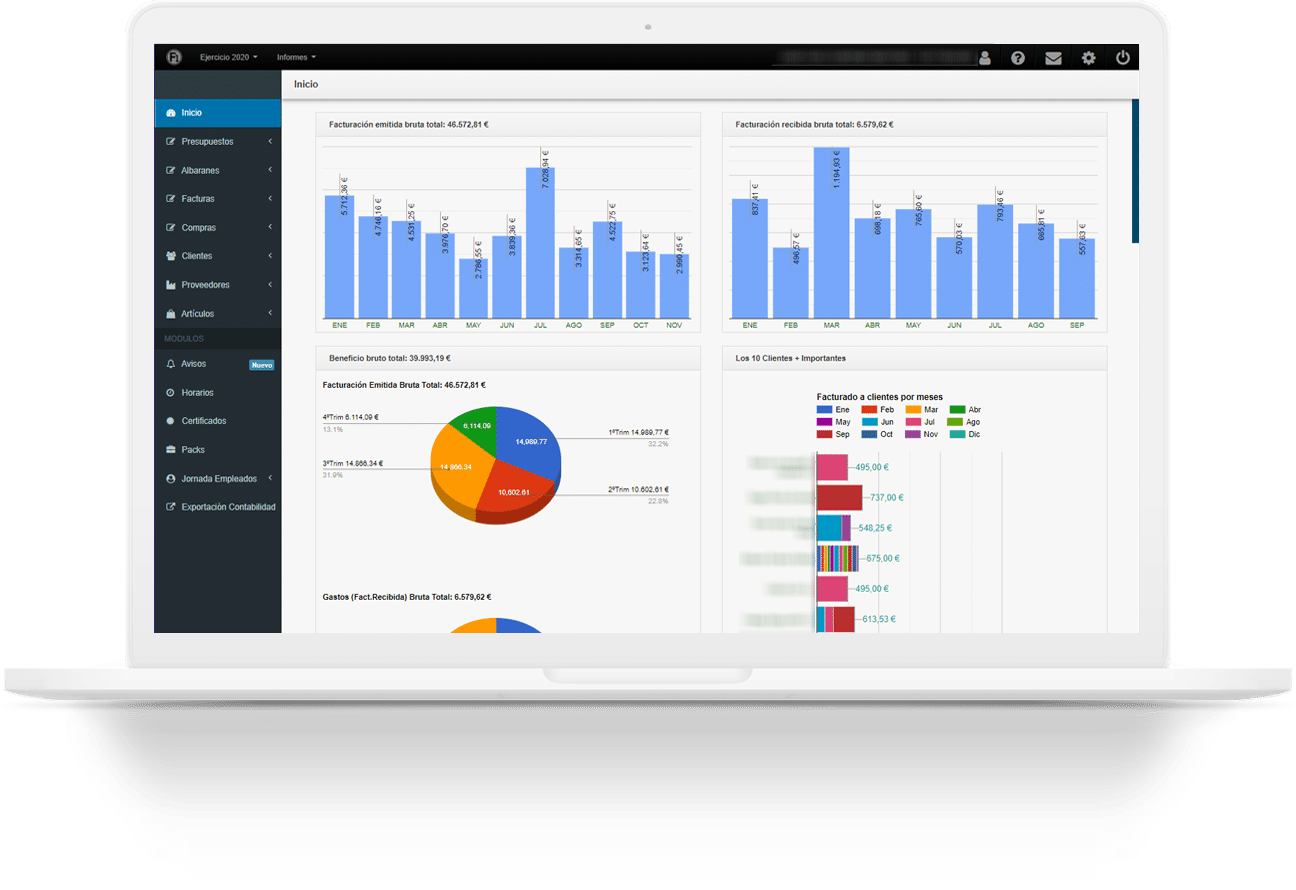 Software Gestión ERP Facturación - FacturaOne