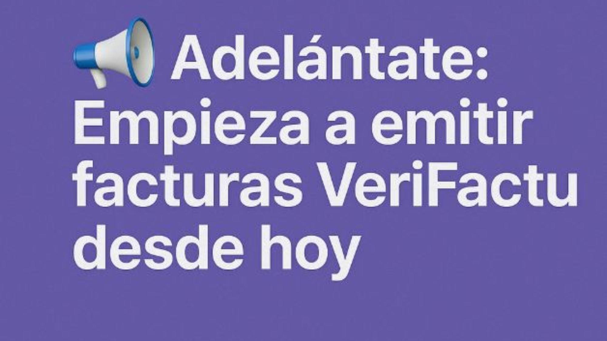Emitir facturas VeriFactu