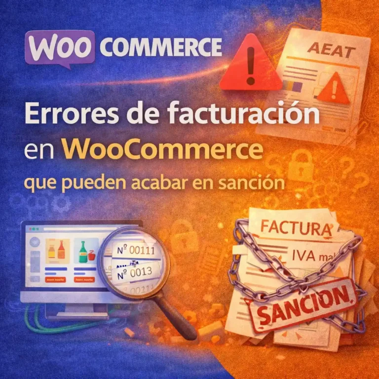 WooCommerce errores facturación sanciones