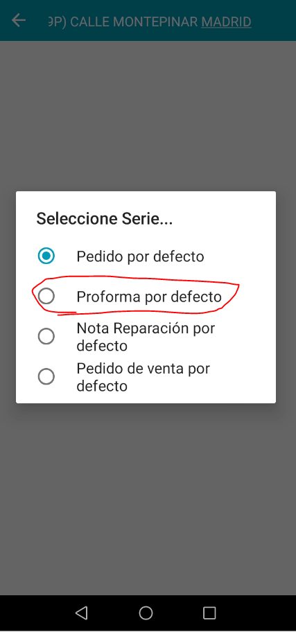 Hacer una proforma en la app de FacturaONE Android