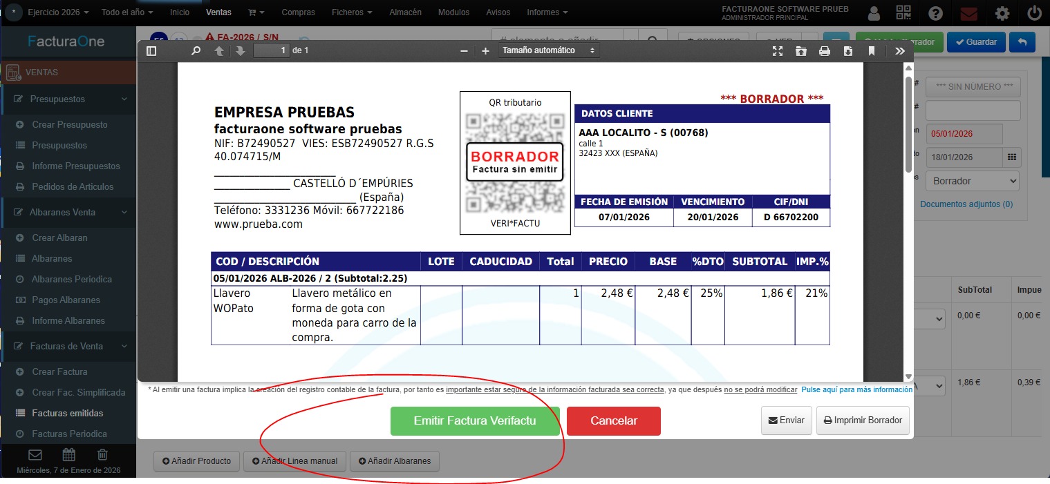 emitir factura