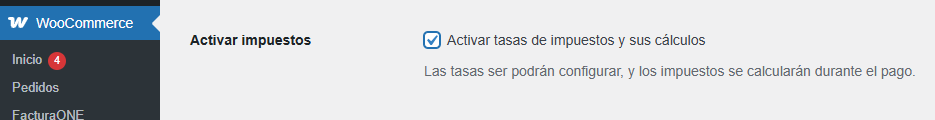 impuestos woocommerce