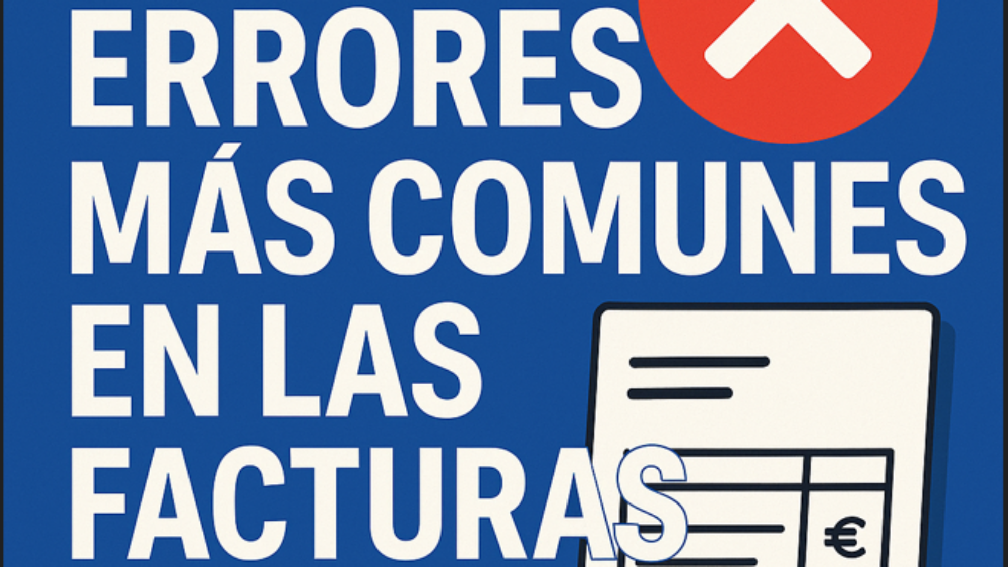 errores en las facturas
