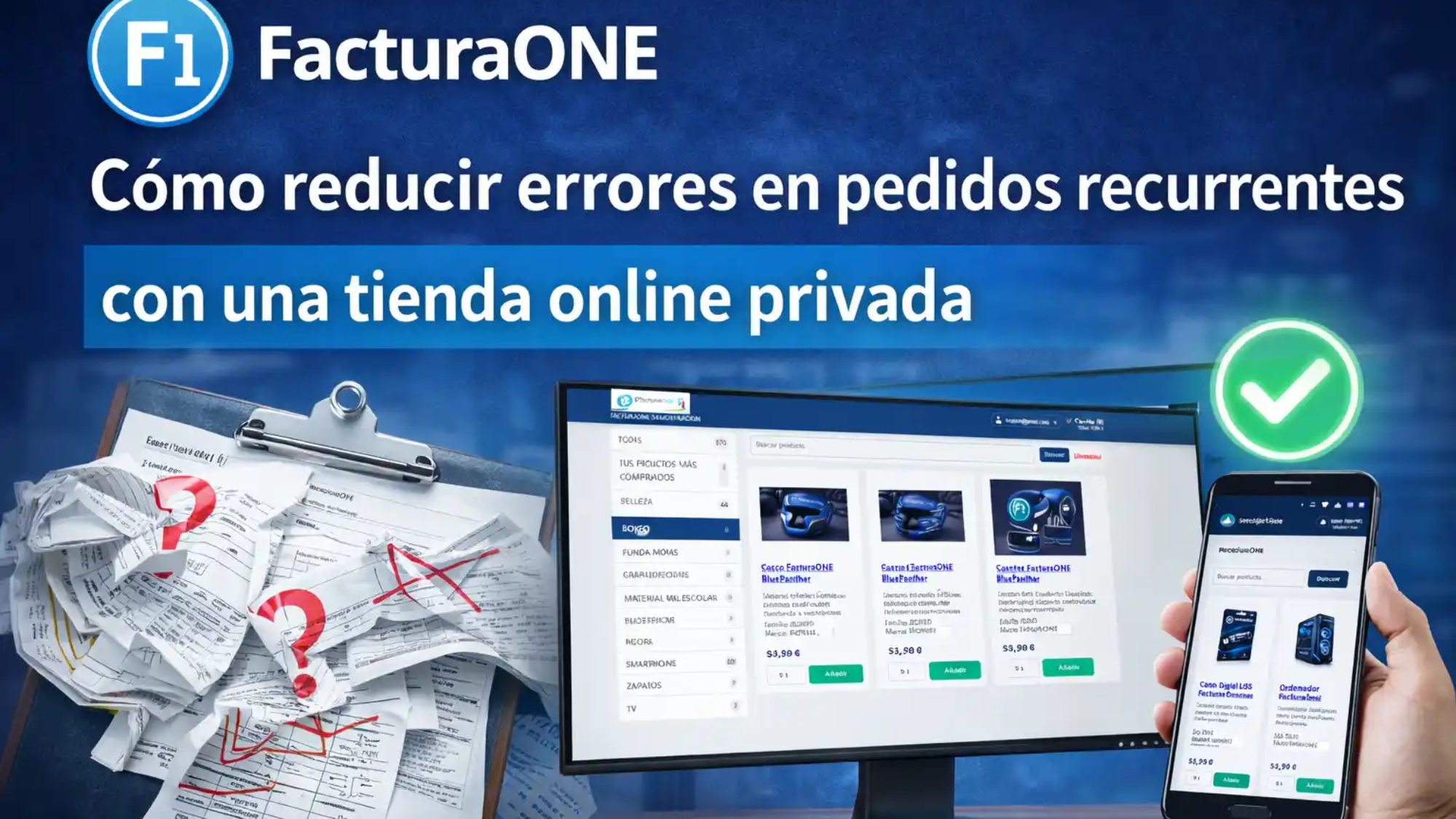 reducir errores en pedidos recurrentes con una tienda online