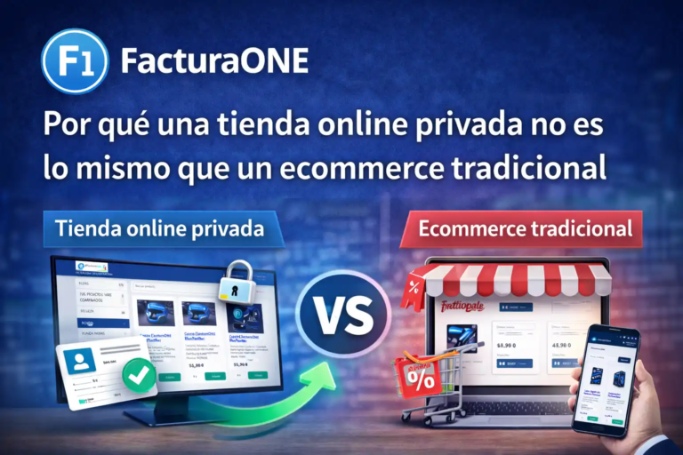 Diferencia entre tienda online privada y un ecommerce tradicional