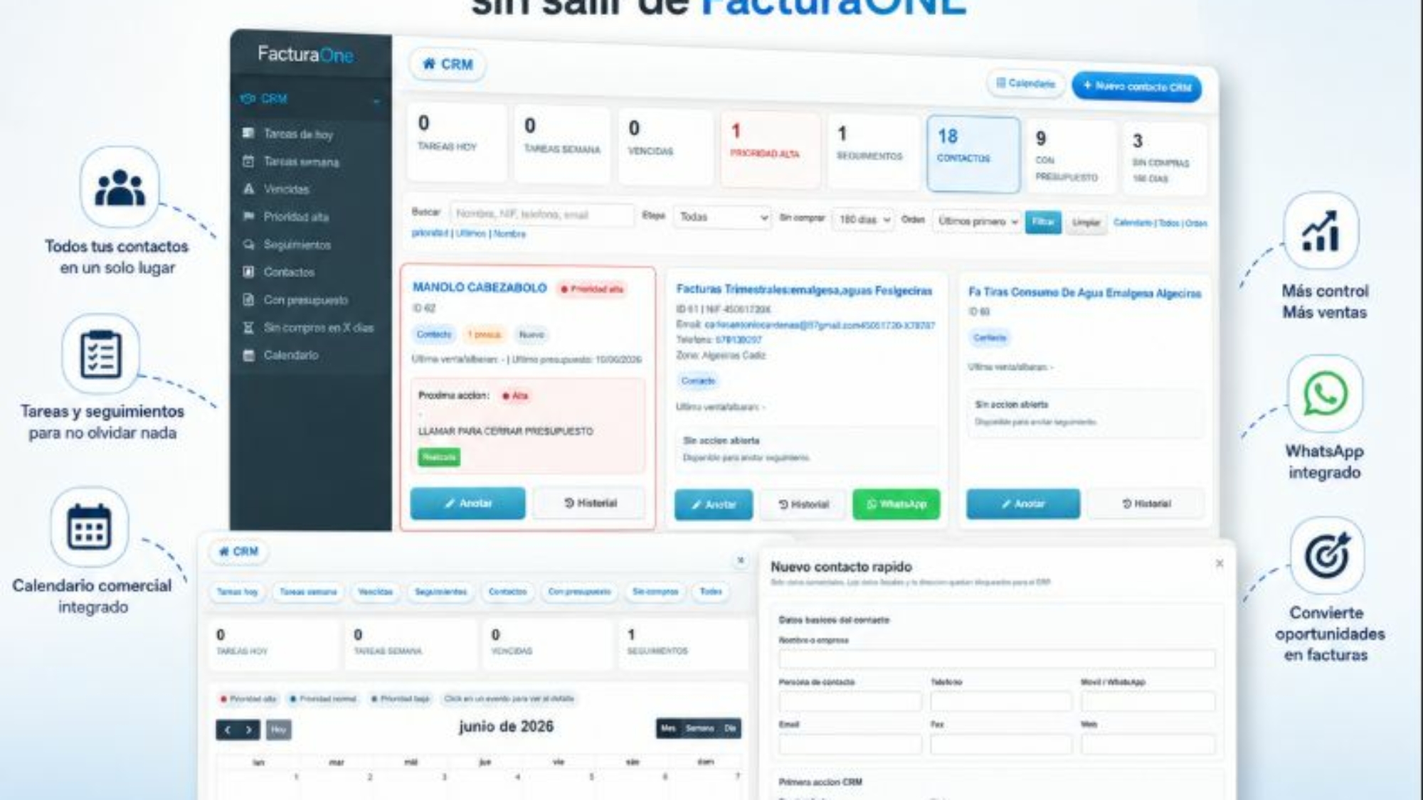 facturaone crm integrado