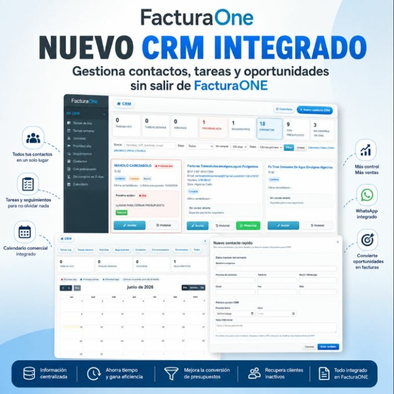 facturaone crm integrado