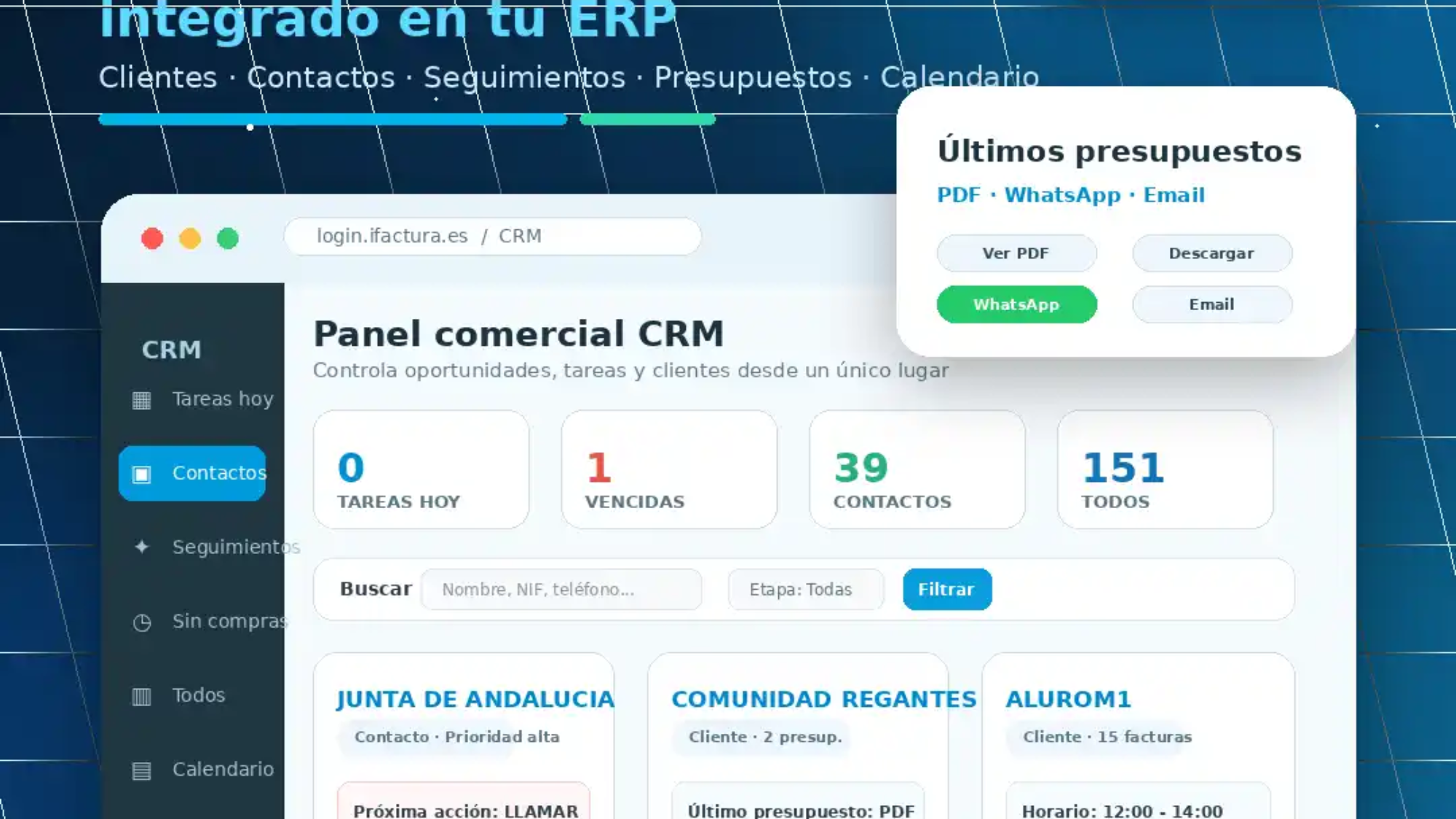 CRM FacturaOne ERP