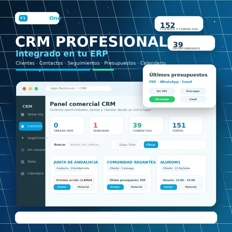 CRM FacturaOne ERP