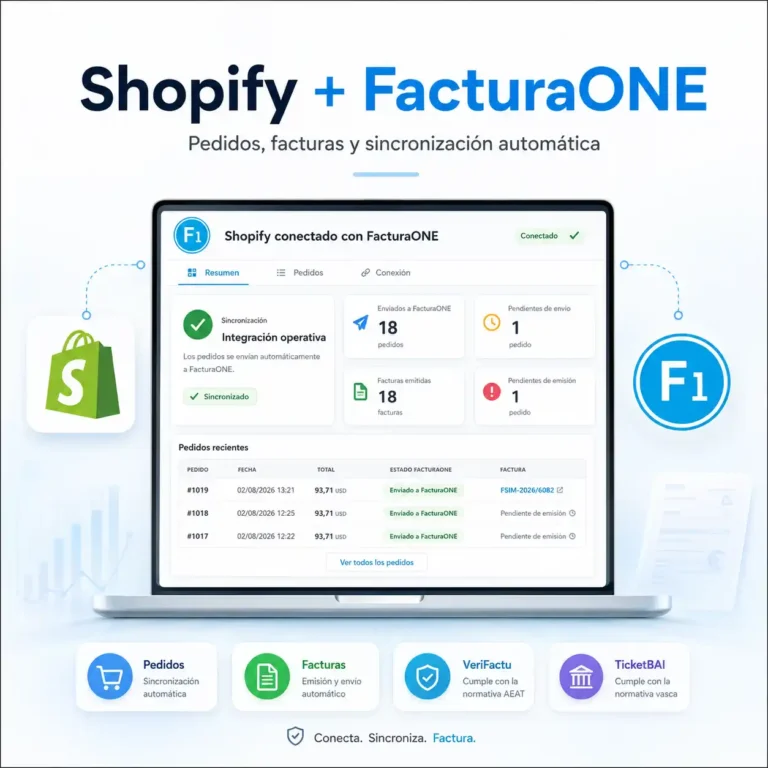 shopify conecta facturaone