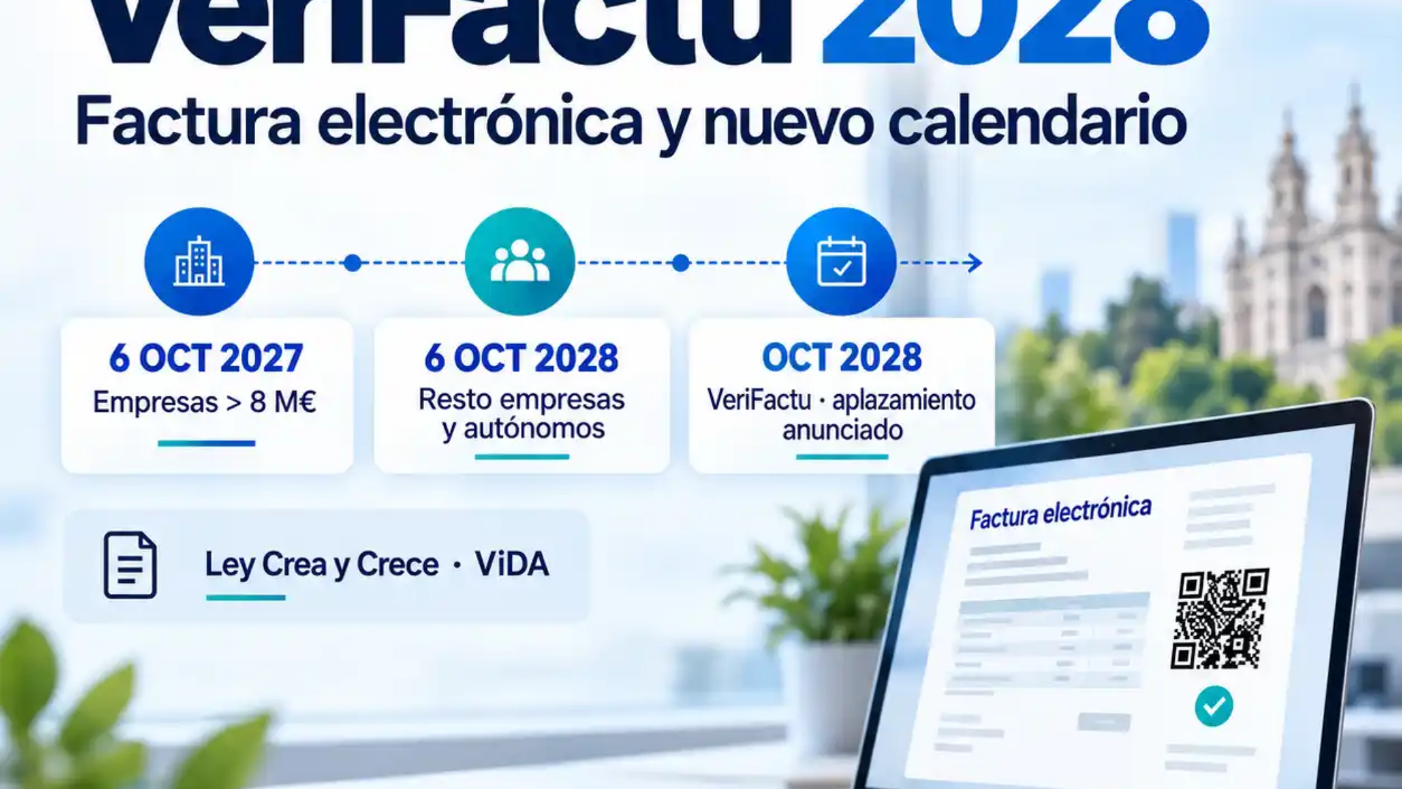 VeriFactu 2028: nuevas fechas de facturación electrónica