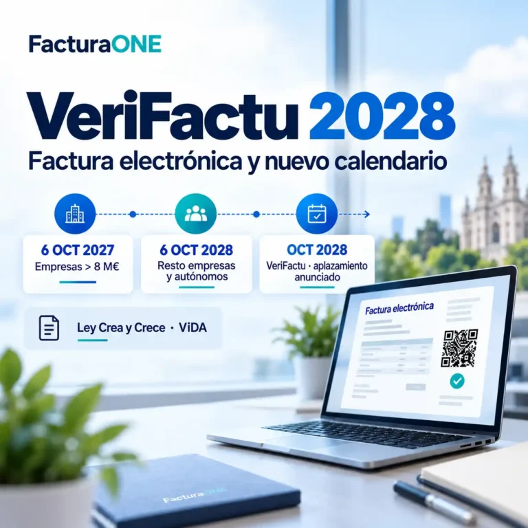VeriFactu 2028: nuevas fechas de facturación electrónica
